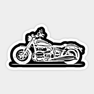 R18 Bike First Generation White Sketch Art Sticker